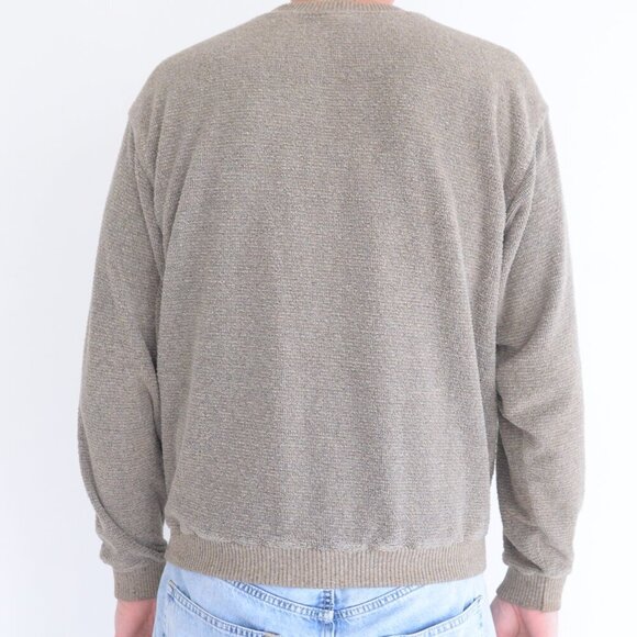 VTG USA Player Sportswear Indiana University Heavyweight Taupe Crew Neck Sweater - Picture 2 of 9